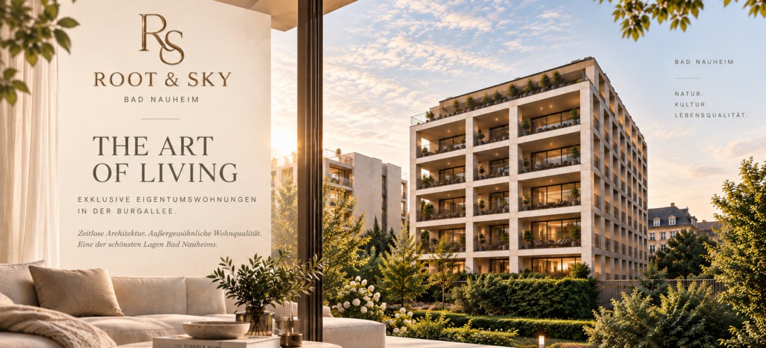 ROOT & SKY Außergewöhnlich wohnen. Mitten in Bad Nauheim